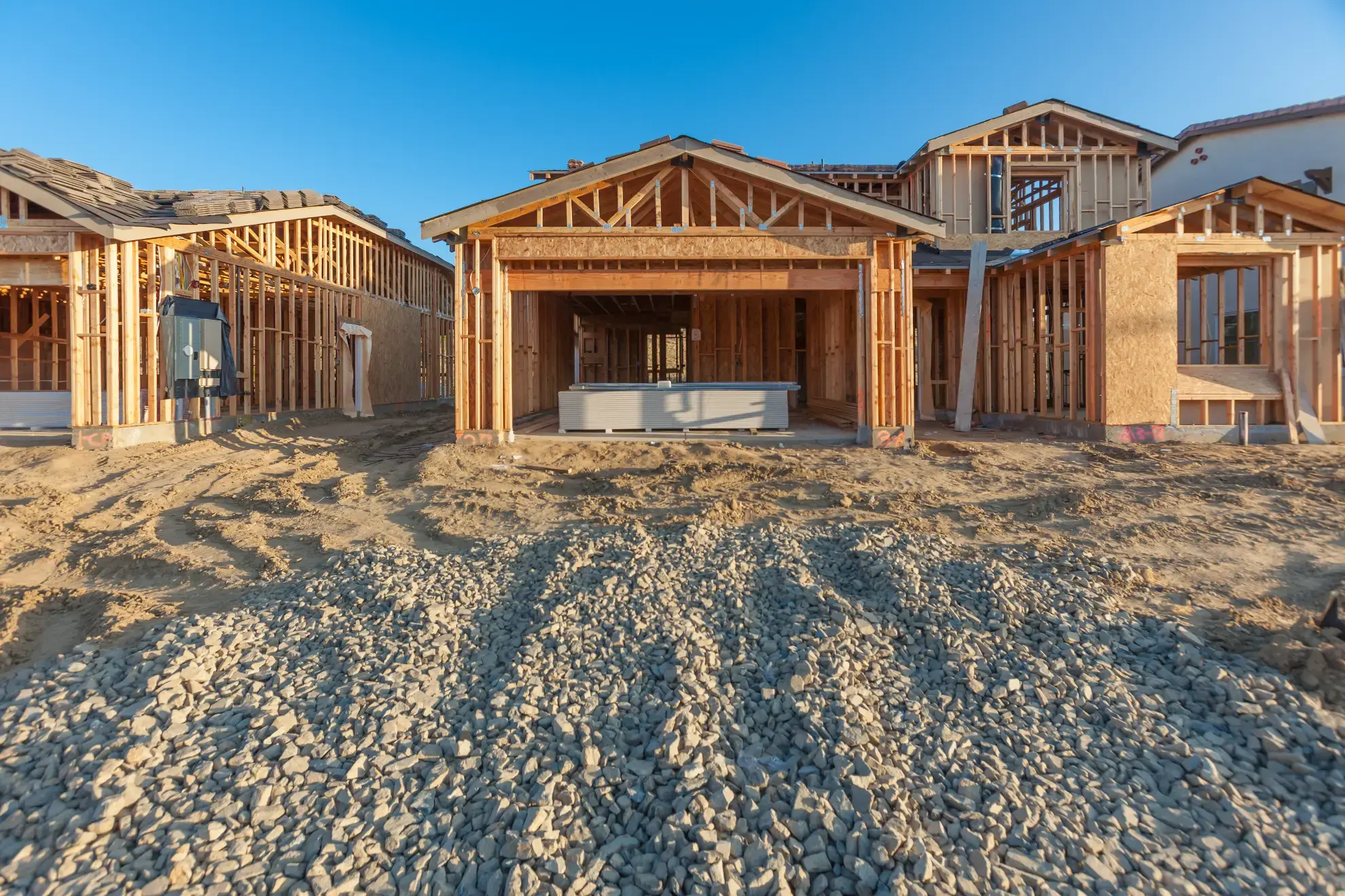 New home addition under construction in Connecticut